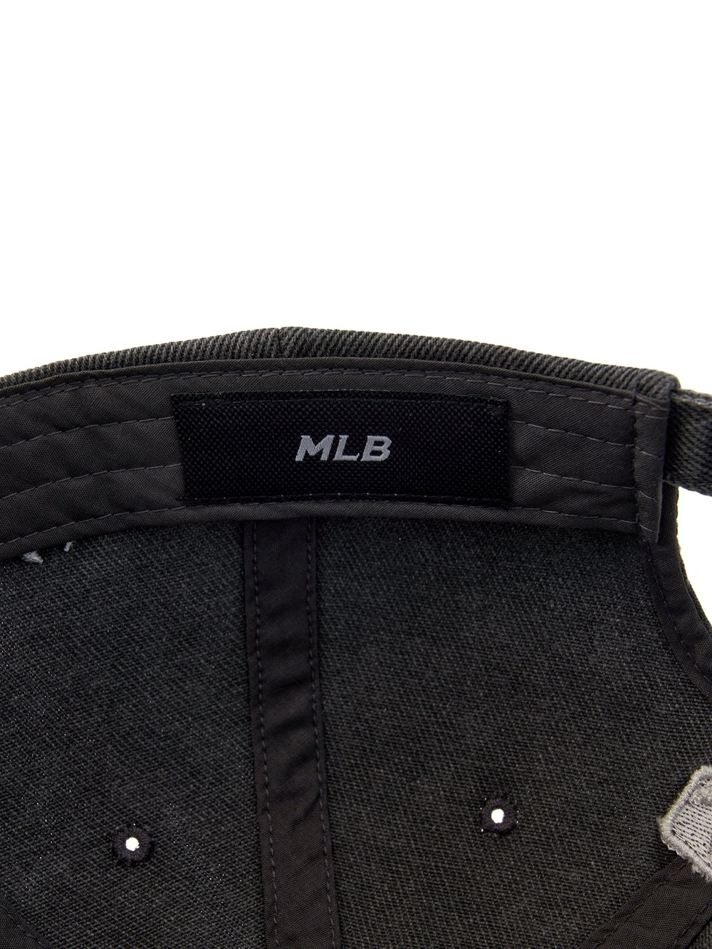 Mũ Jeans Varsity Vintage - Xám Đen