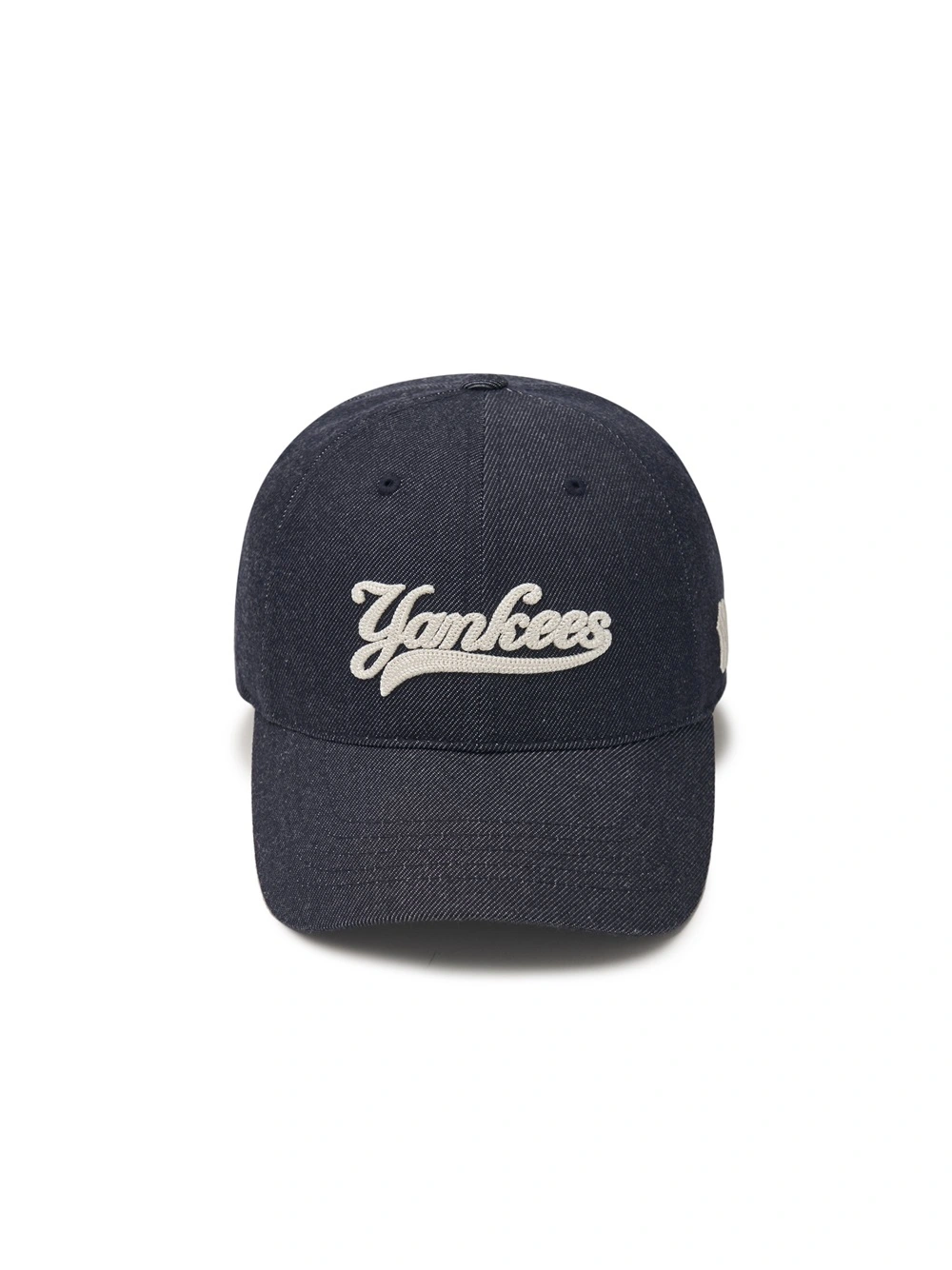 Mũ MLB Jeans Chữ Thêu - Navy