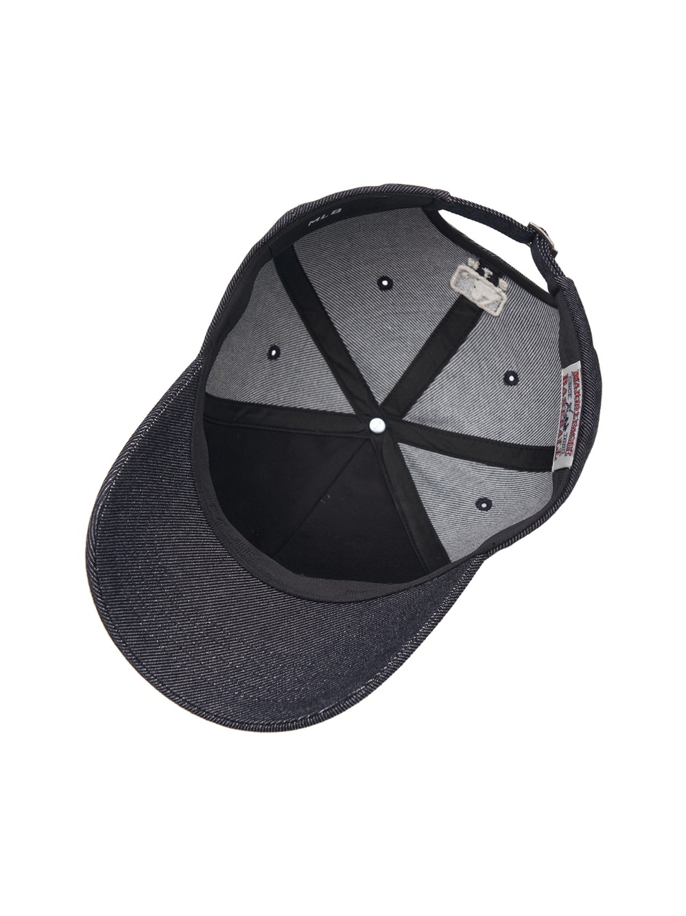 Mũ MLB Jeans Chữ Thêu - Navy