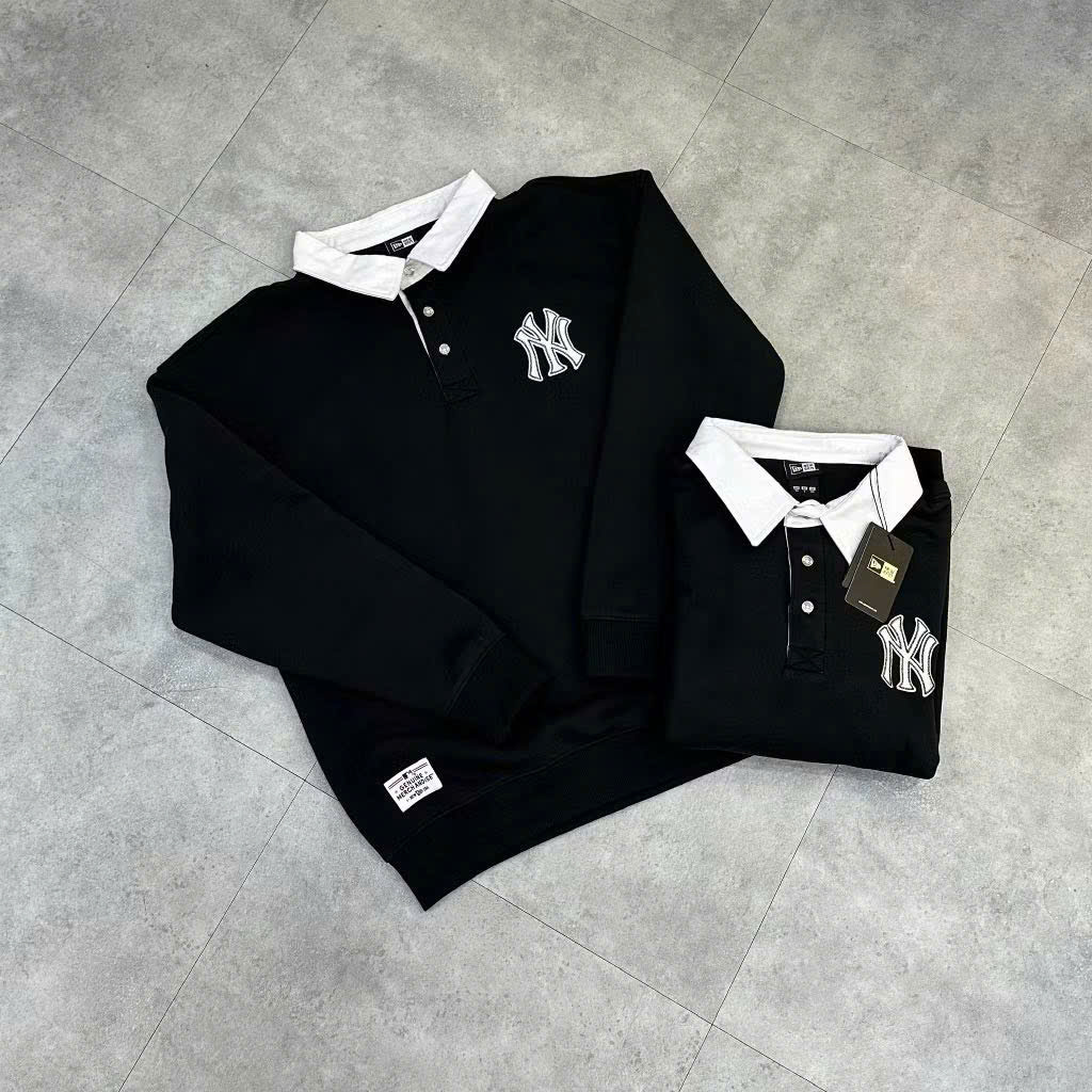 Sweater Polo Logo Thêu NE