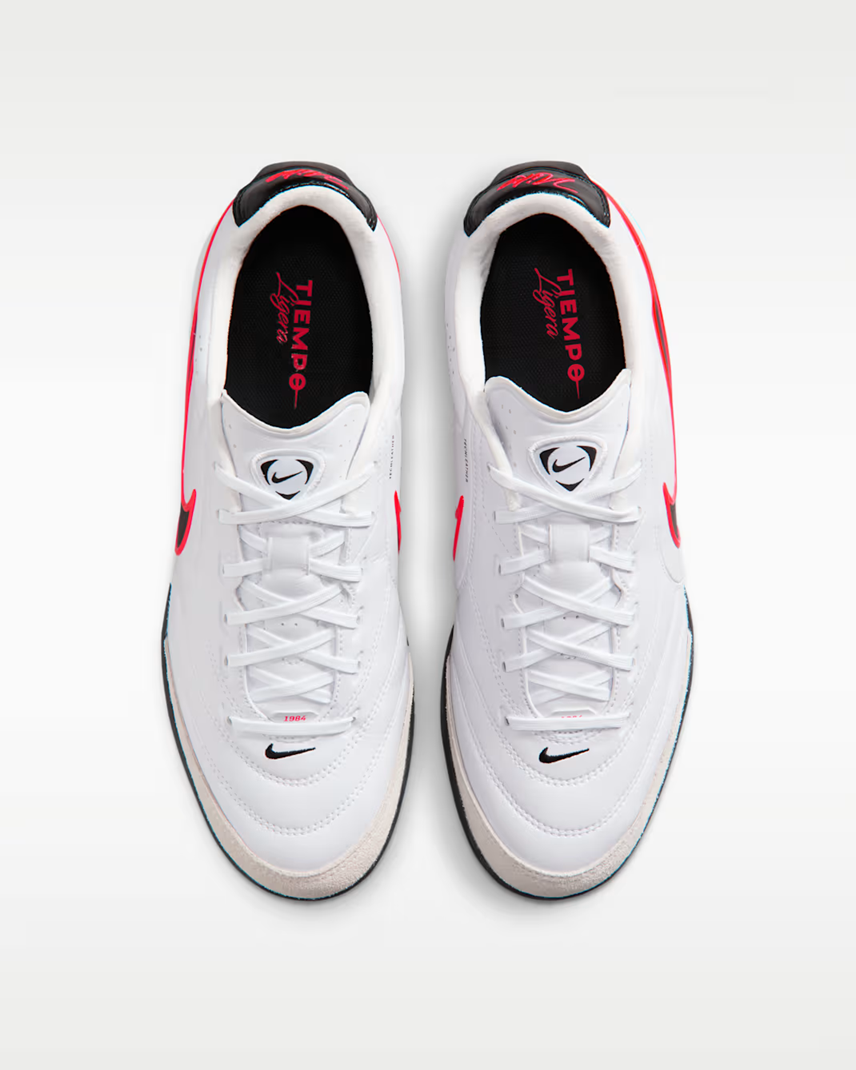 Giày đá bóng cỏ nhân tạo Nike Tiempo Ligera Pro TF - White/Black/Bright Crimson IB4477-106