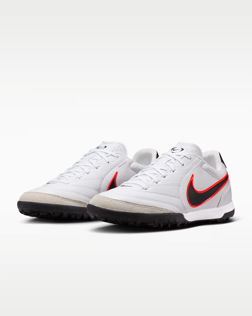 Giày đá bóng cỏ nhân tạo Nike Tiempo Ligera Pro TF - White/Black/Bright Crimson IB4477-106