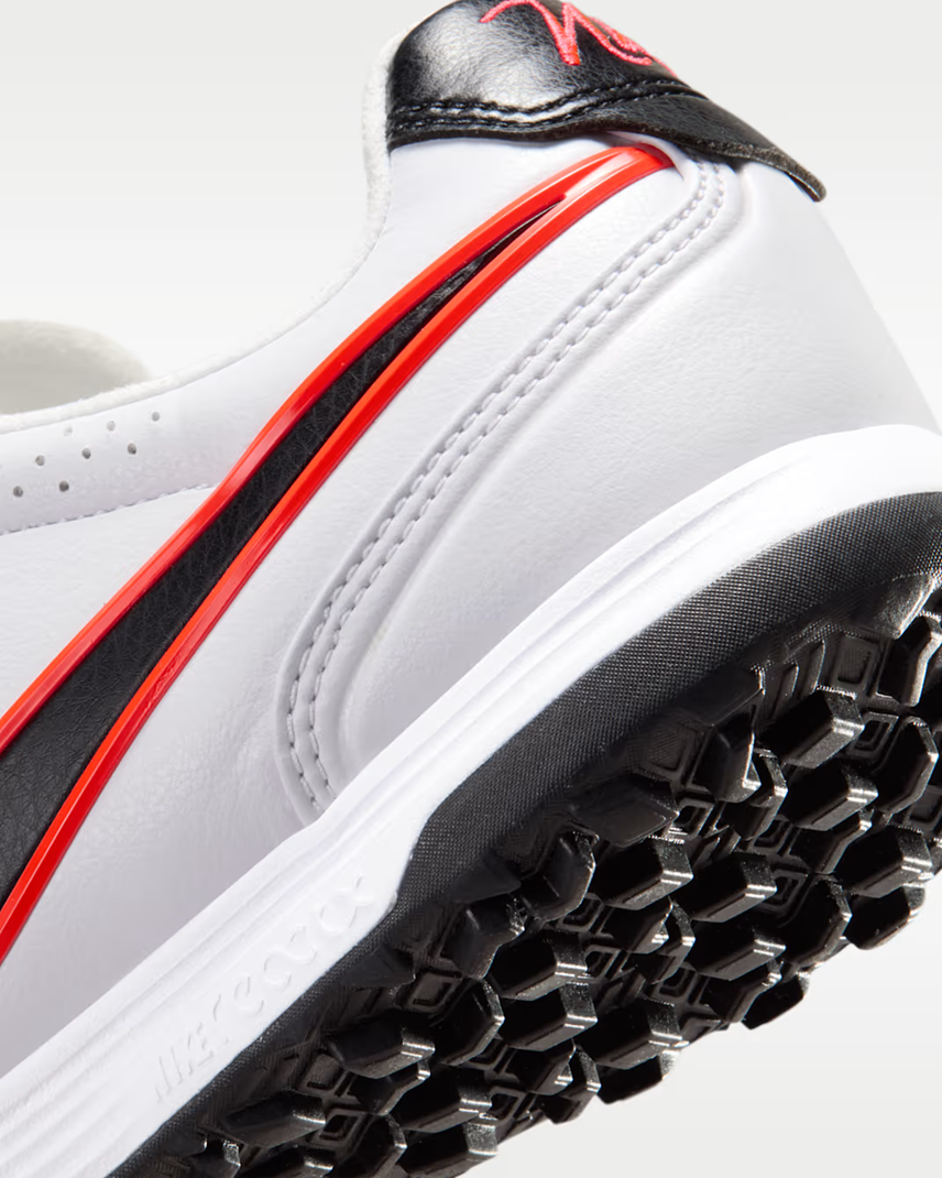 Giày đá bóng cỏ nhân tạo Nike Tiempo Ligera Pro TF - White/Black/Bright Crimson IB4477-106