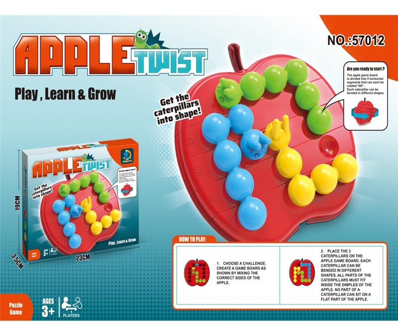 Đồ chơi thử thách con sâu và quả táo-  57012