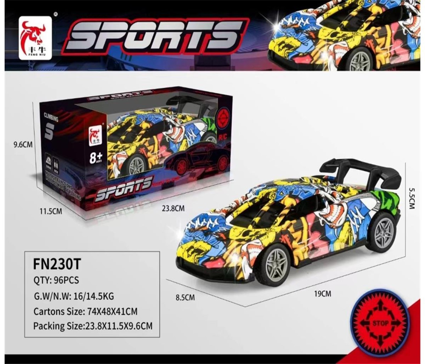 Đồ chơi điều khiển xe thể thao- FN230T