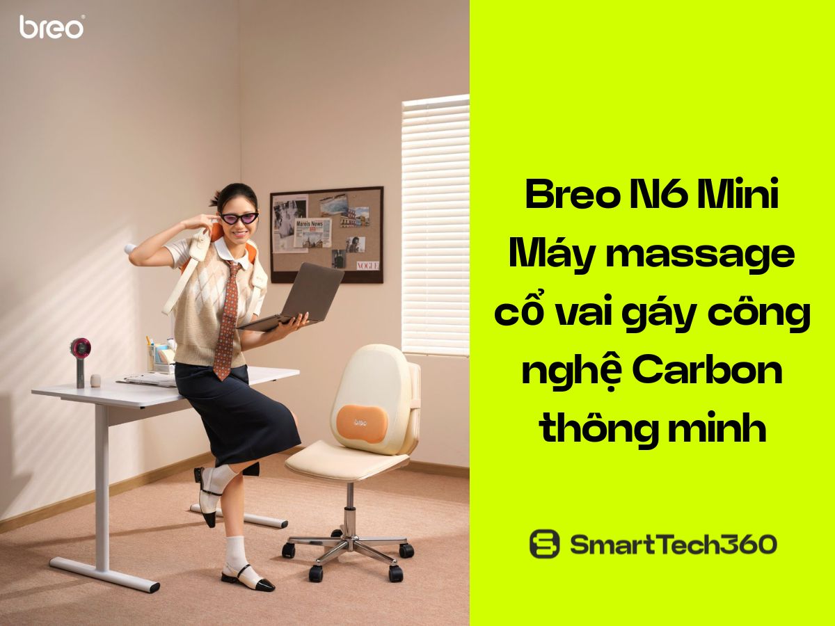 Breo N6 Mini với công nghệ nhiệt Carbon thông minh