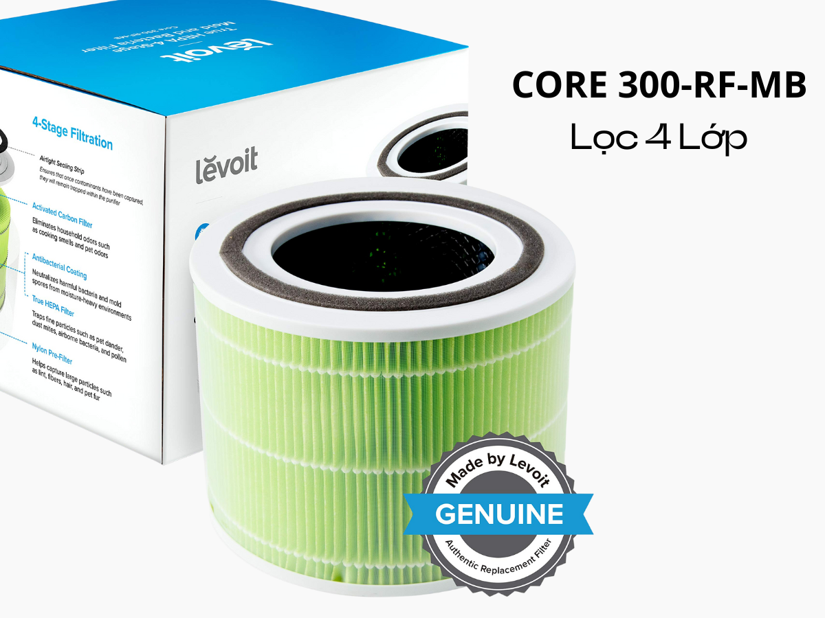 Lõi lọc kháng khuẩn nấm mốc Levoit Core 300-RF-MB màu xanh lá
