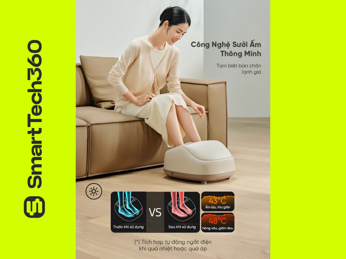 may massage chan breo foot 3 suoi am thong minh