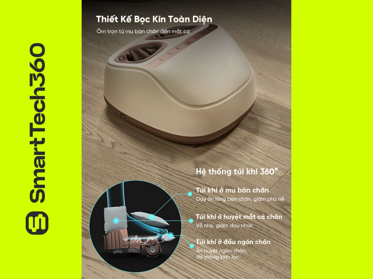 may massage chan breo foot 3 thiet ke tui khi 360