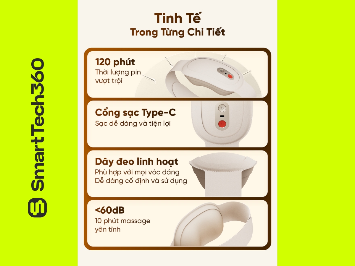 may massage thắt lưng breo p3 giảm đau bụng kinh