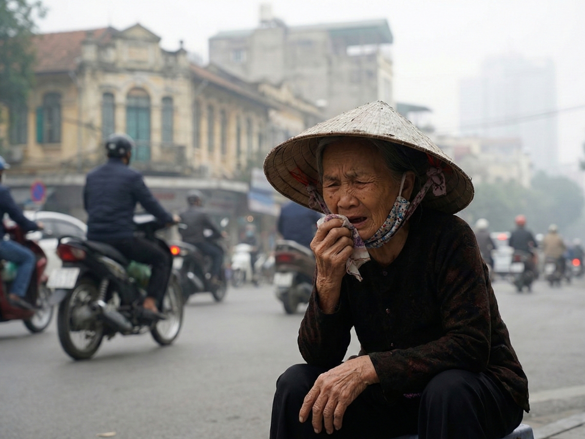 Ô nhiễm bụi mịn trên đường phố và nhà phố