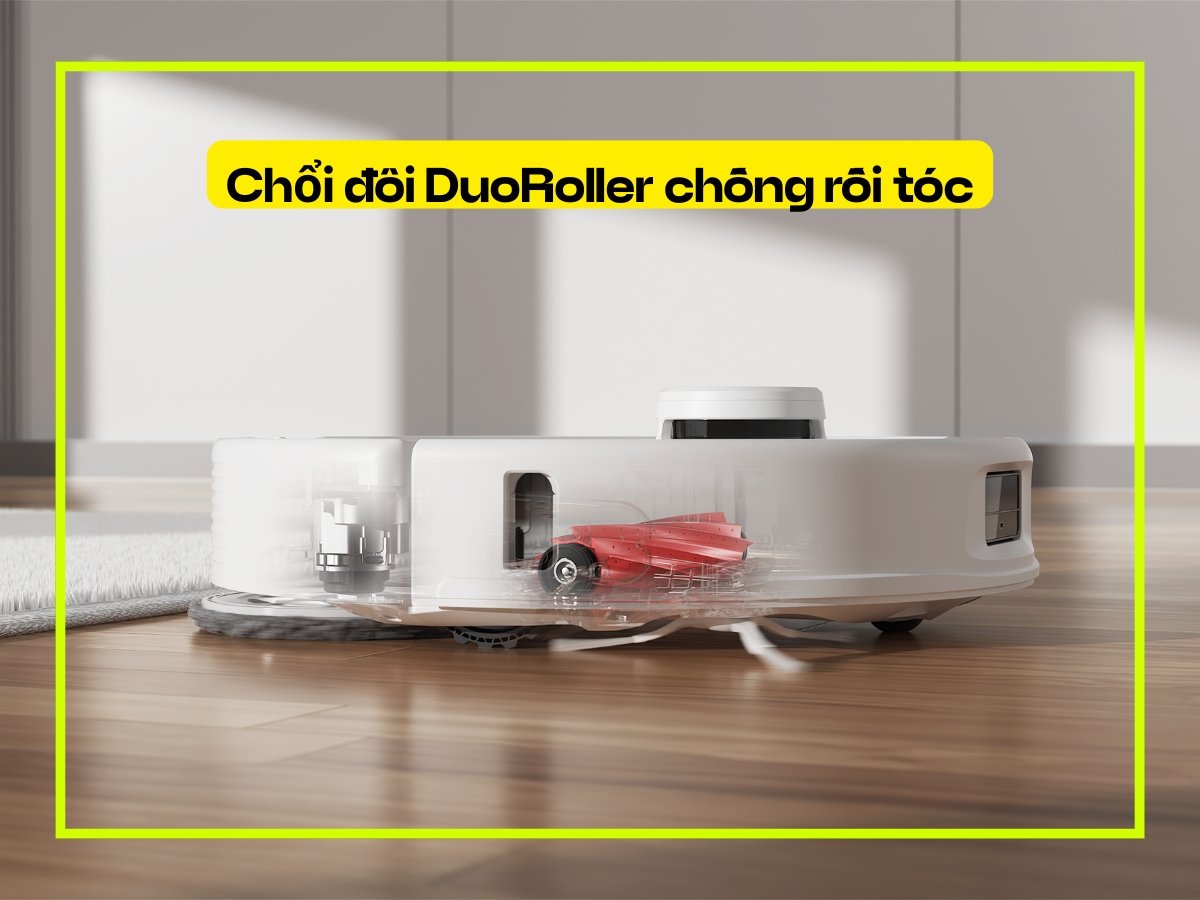 Công nghệ chổi đôi DuoRoller chống rối tóc