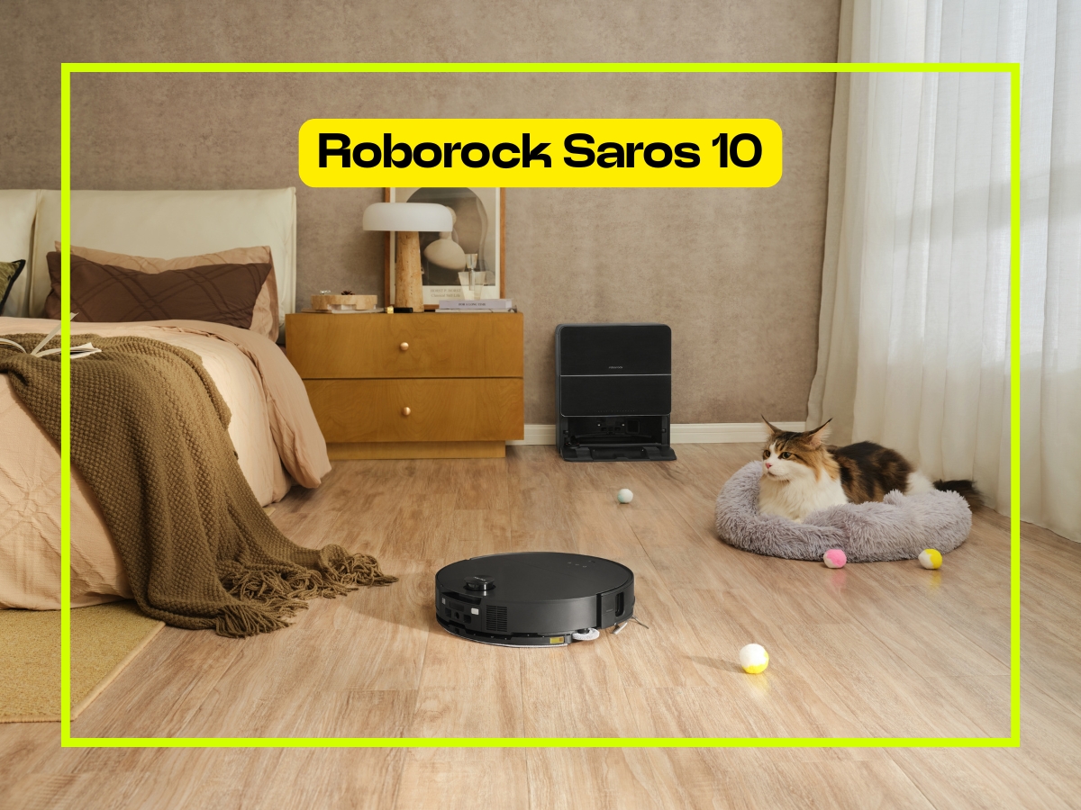 Robot hút bụi lau nhà siêu mỏng Roborock Saros 10