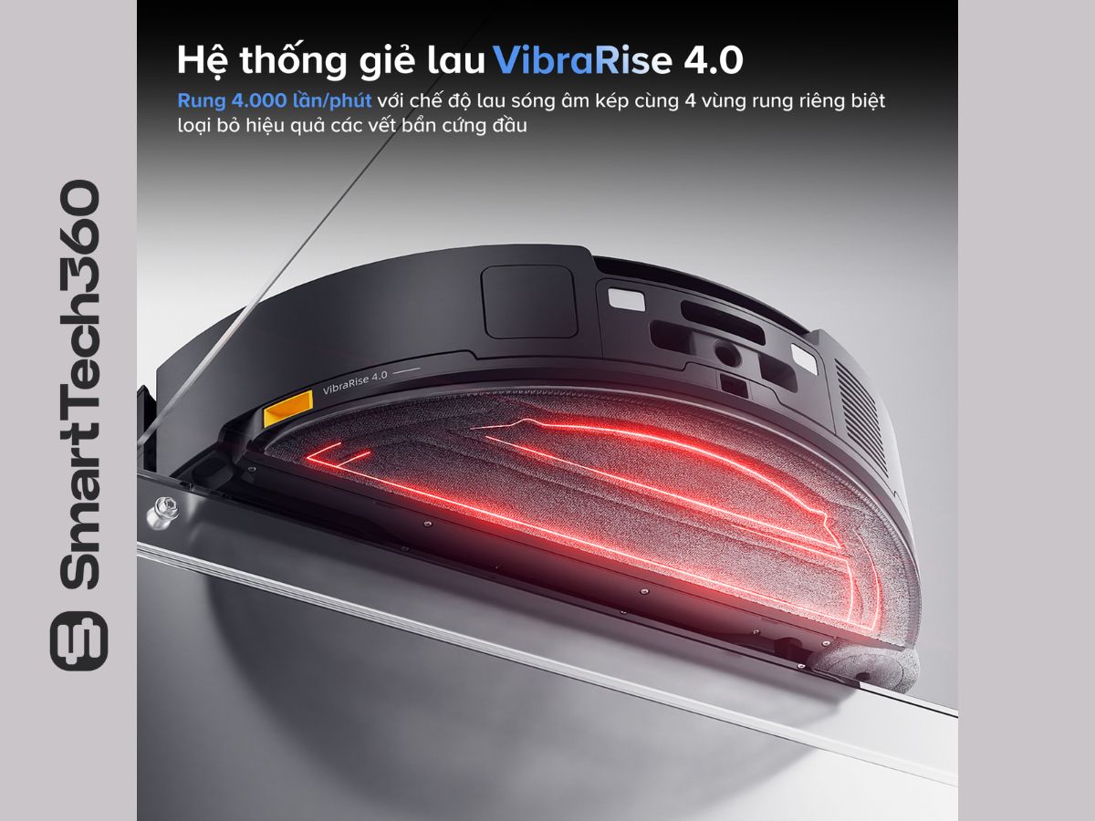 robot hút bụi lau nhà giẻ lau rung