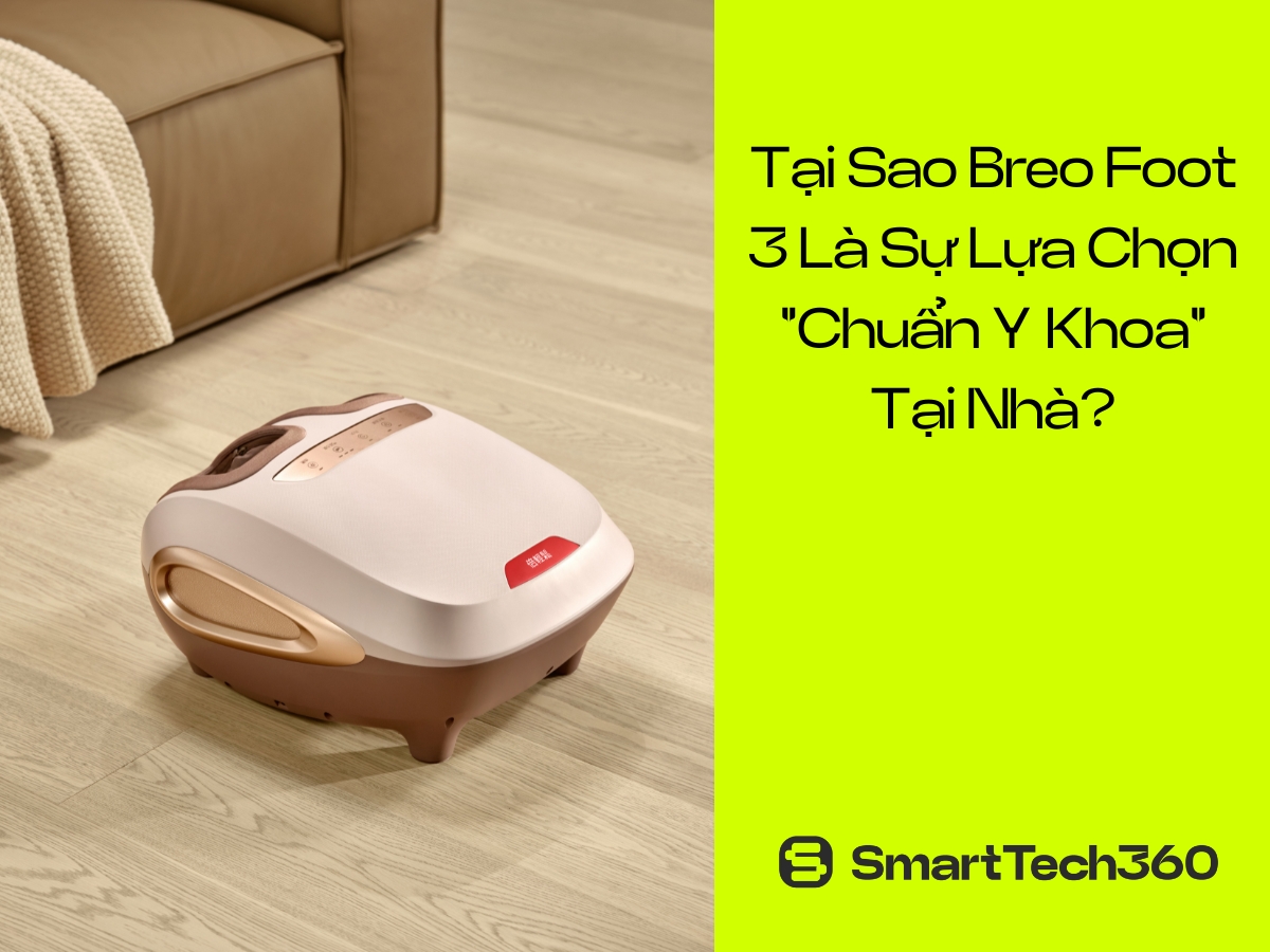 Tại sao nên chọn máy massage chân Breo Foot 3 cho gia đình