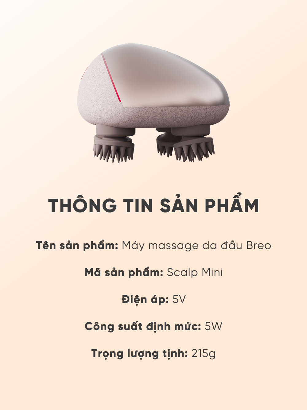 Máy Massage Đầu Breo Scalp Mini