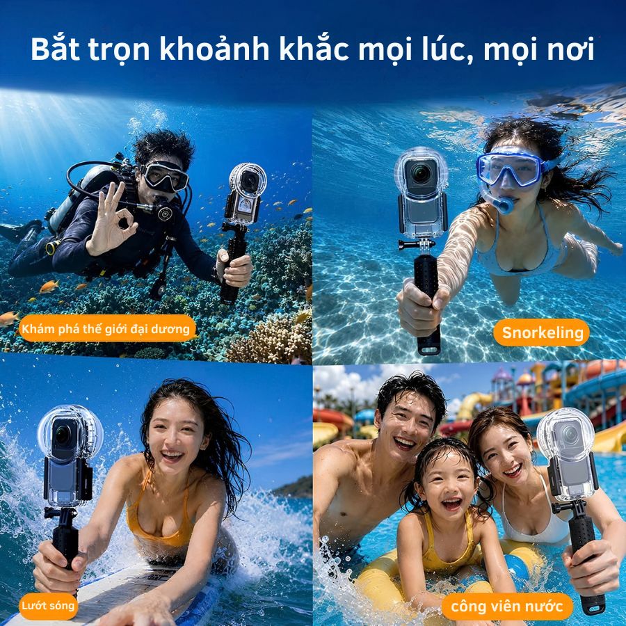 Case Lặn Chống Nước Insta360 X6 Seafrogs