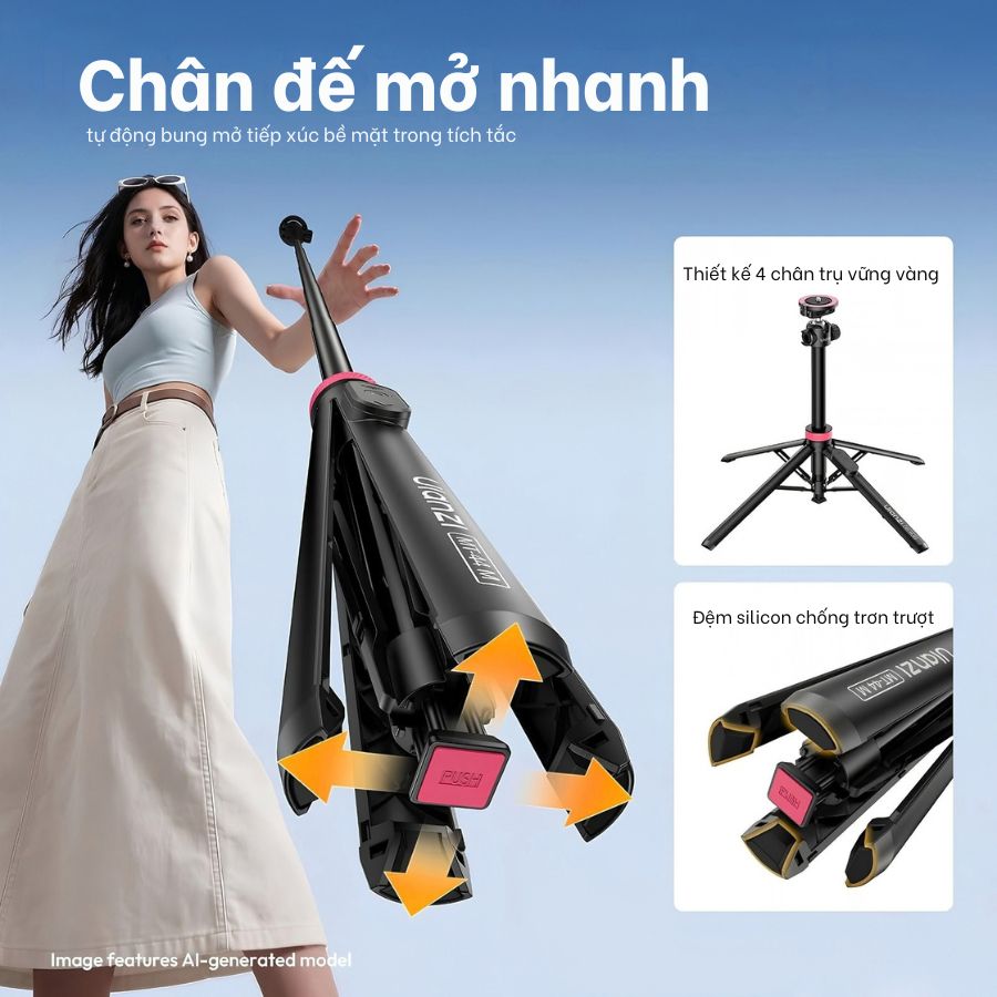 Gậy Tripod 4 Chân Ulanzi MT-44 M