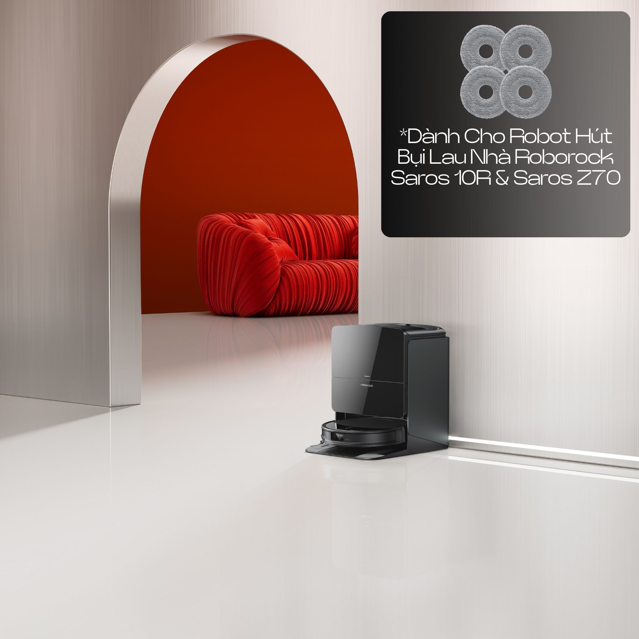 Giẻ Lau Xoay Roborock Saros 10R & Saros Z70