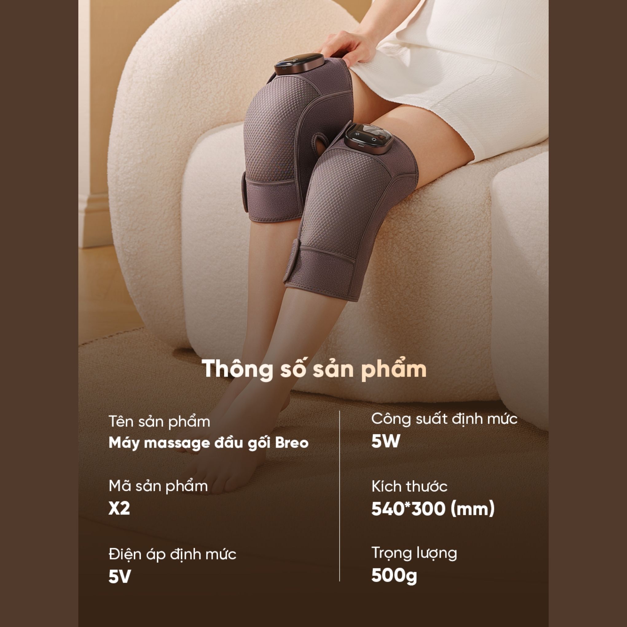 Máy Massage Đầu Gối Breo X2