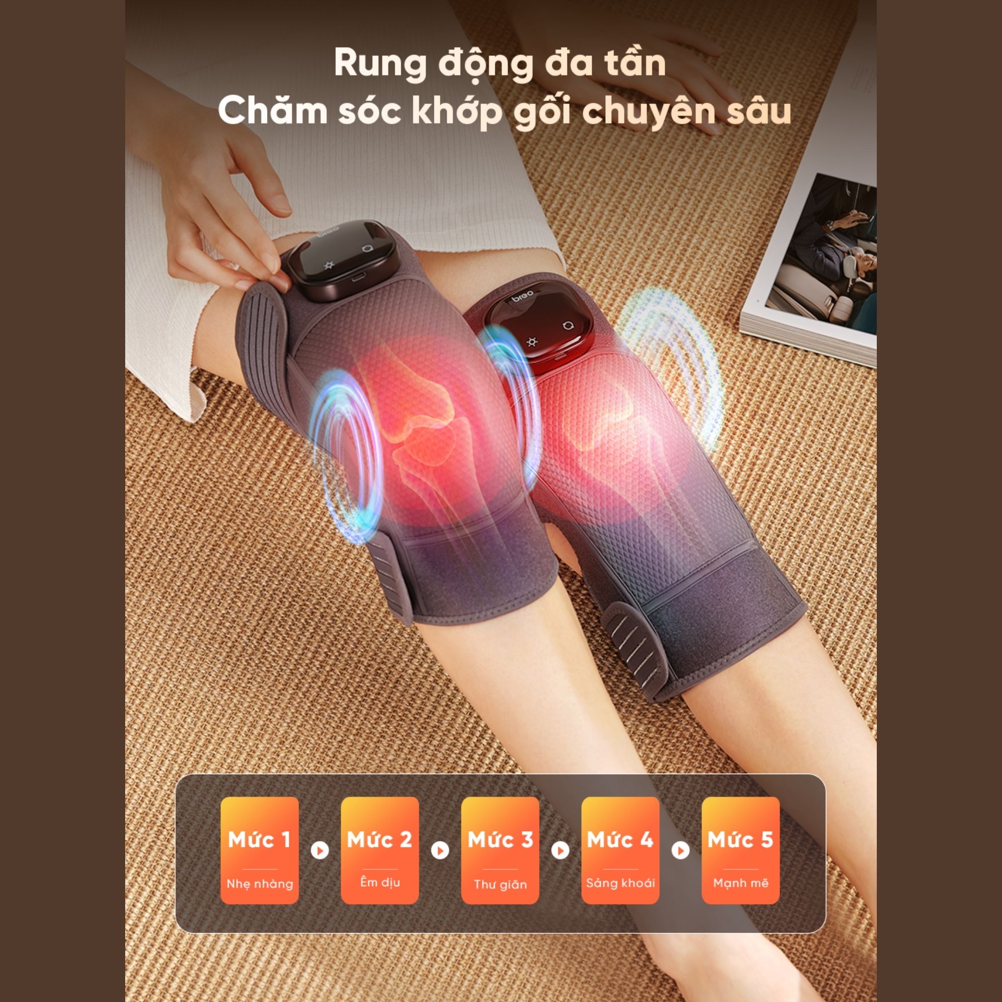 Máy Massage Đầu Gối Breo X2