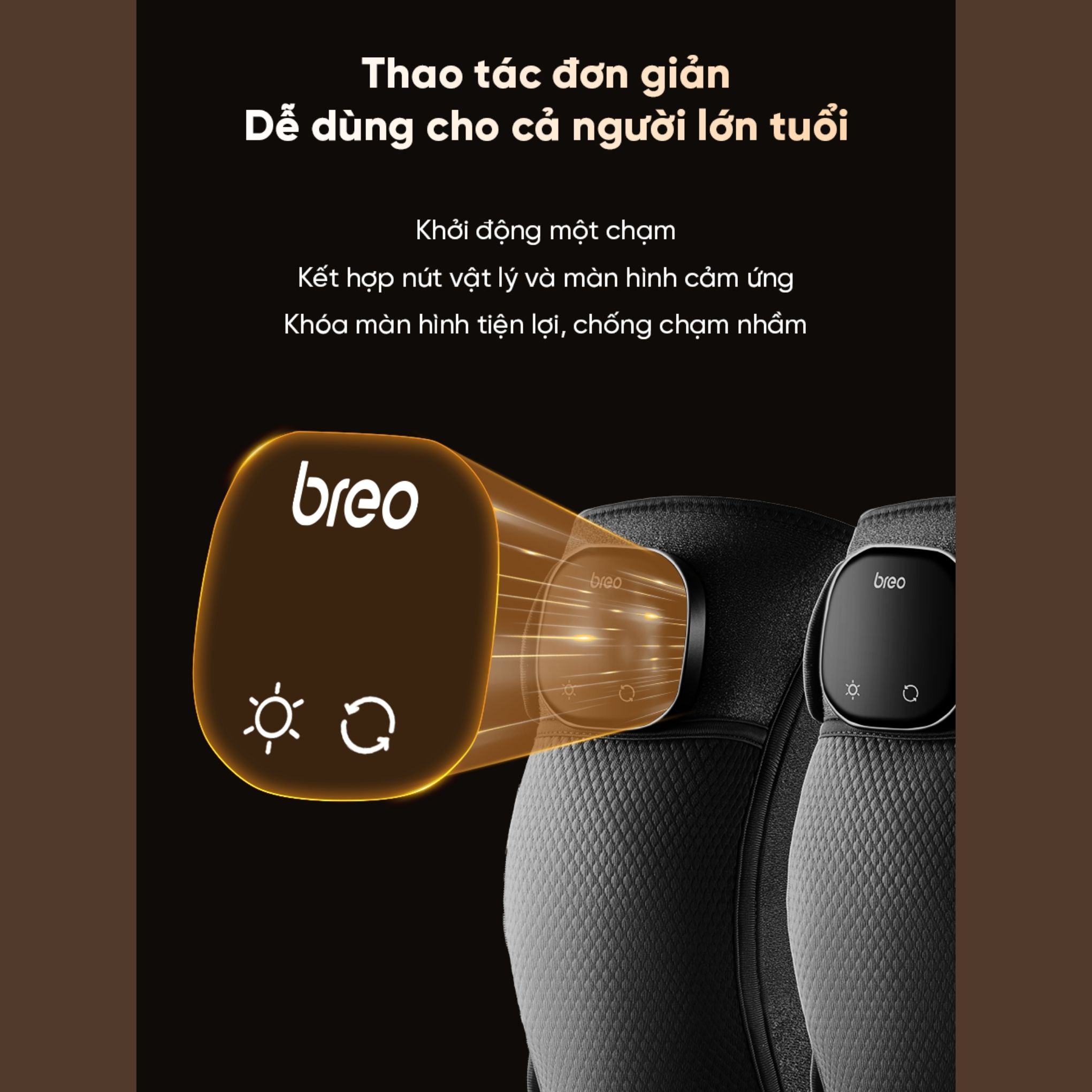 Máy Massage Đầu Gối Breo X2