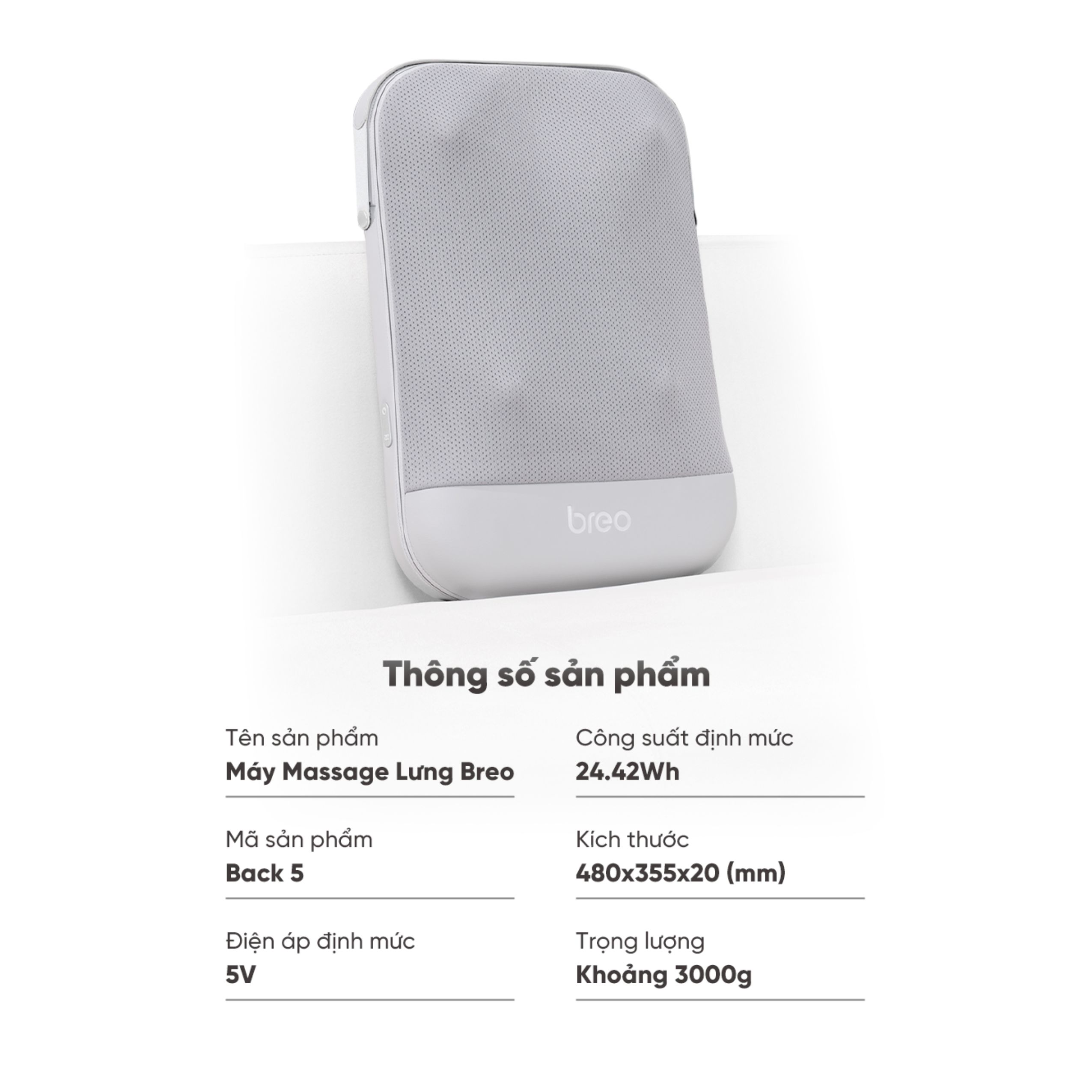 Máy Massage Lưng Breo Back 5