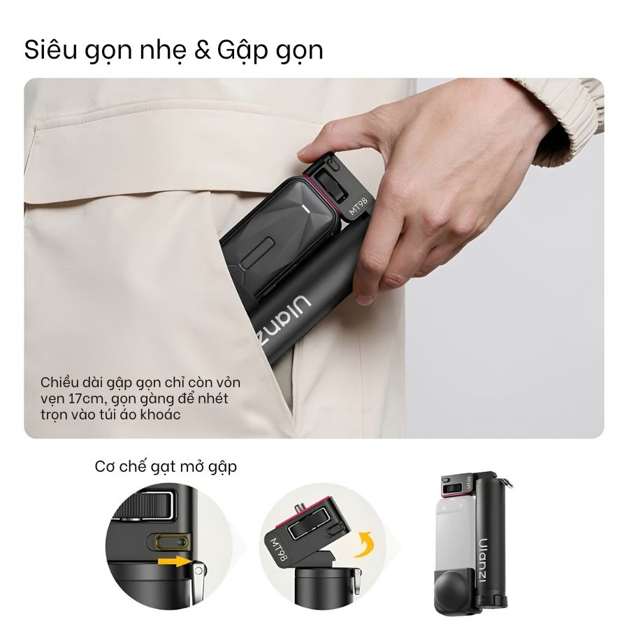 Gậy Selfie Tàng Hình Ulanzi MT-98