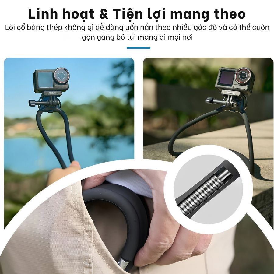 Vòng Đeo Cổ TELESIN Neck Mount SE 2.0
