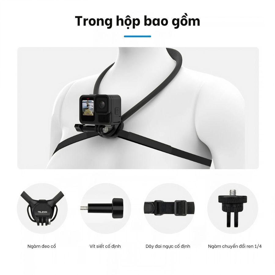 Vòng Đeo Cổ TELESIN Neck Mount SE 2.0