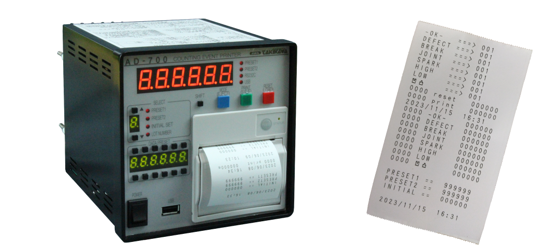 MÁY IN SỰ KIỆN ĐẾM AD-500 TAKIKAWA ENGINEERING NGỪNG SẢN XUẤT