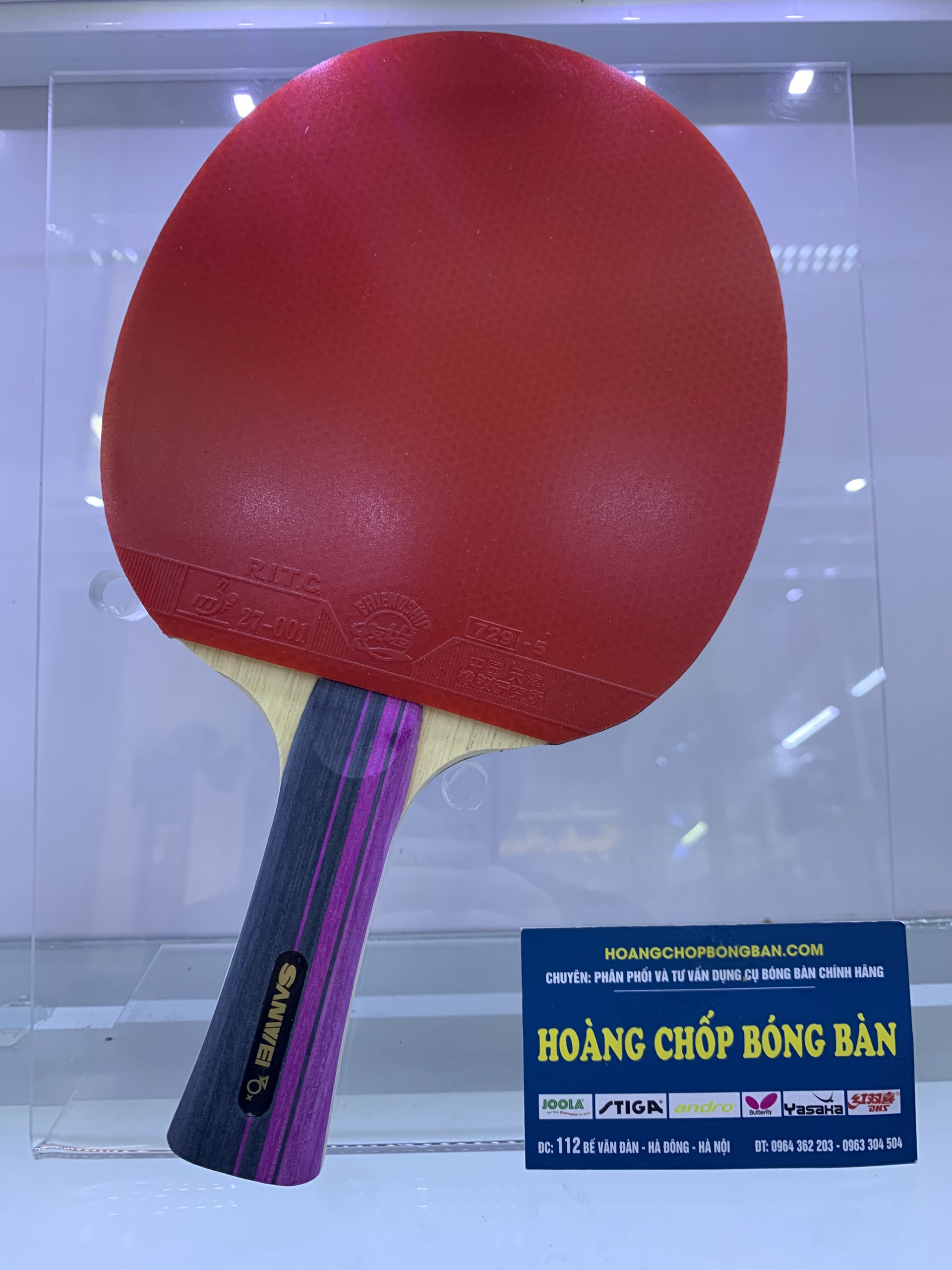 Combo Sanwei C&C + mặt vợt 729-5