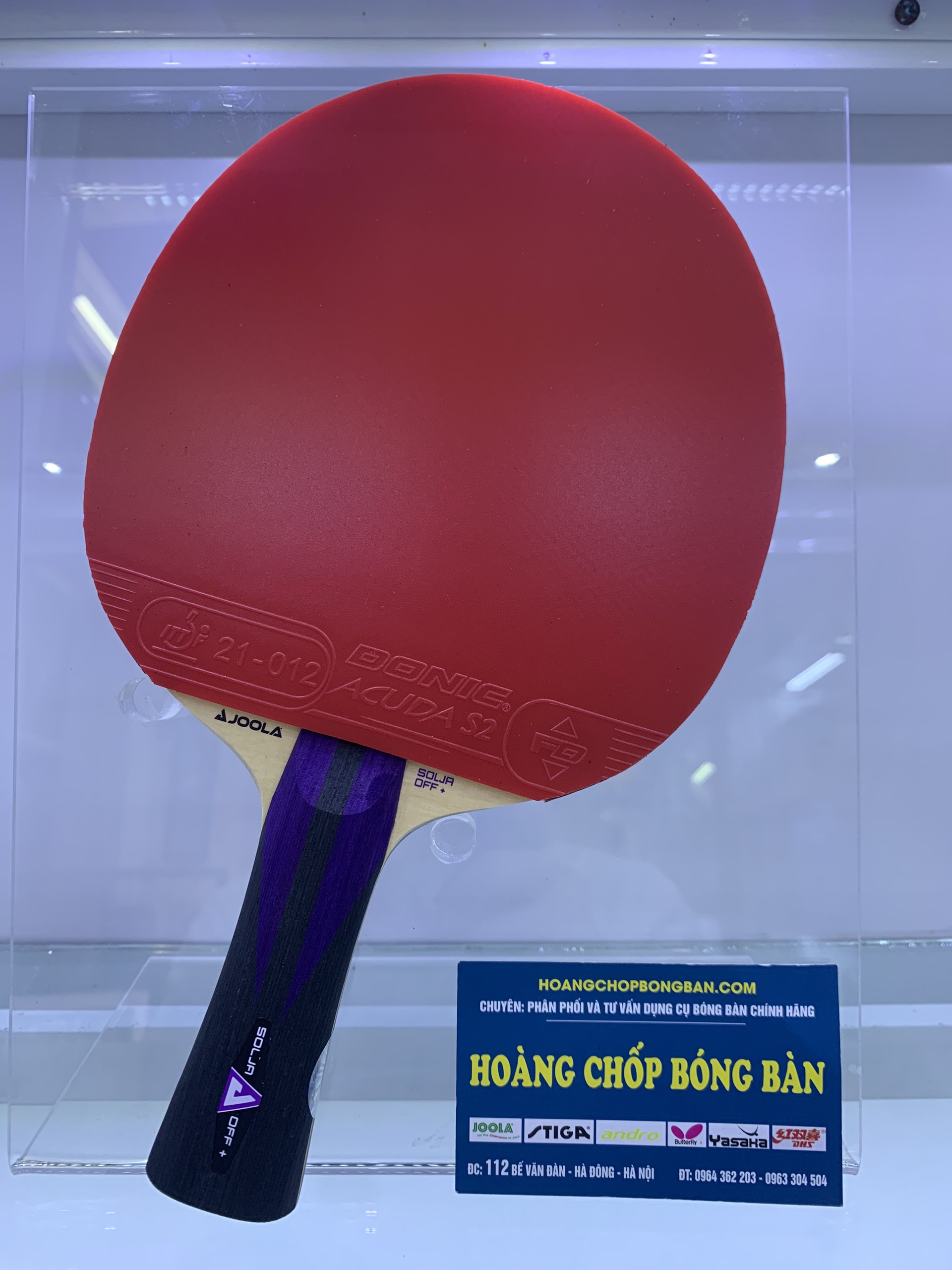 Combo cốt Joola Solja + mặt vợt Donic Acuda s2