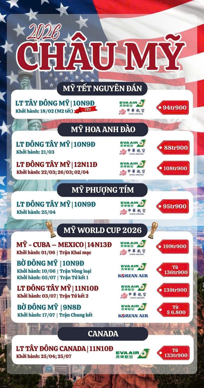 CHÂU MỸ 2026