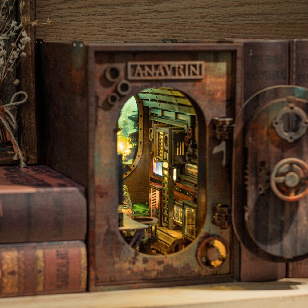 Take a Journey into the Depths with our Abandoned Submarine Book Nook