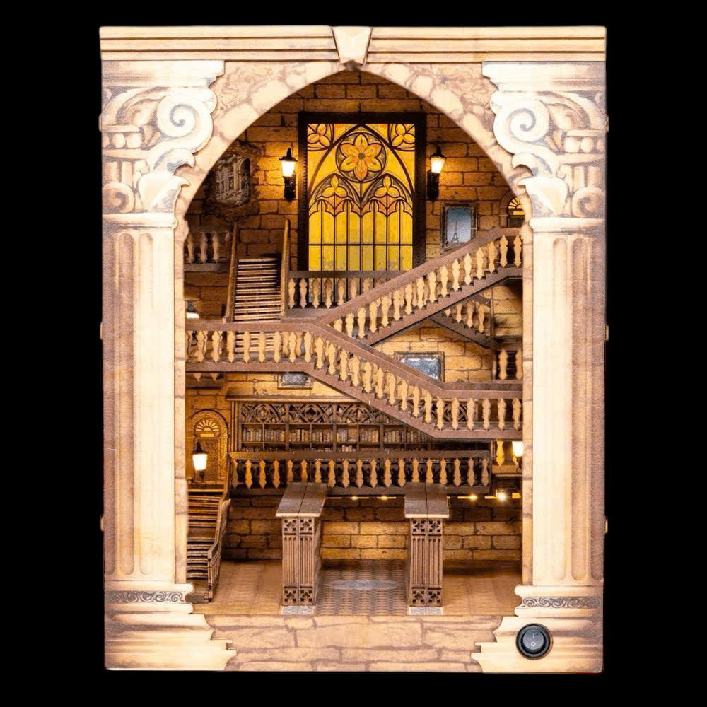 Mô hình Halom book nook diy Đại Sảnh Đường Renaissance Hogwart