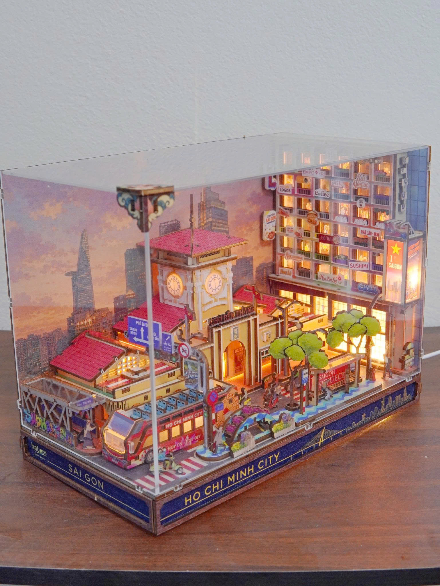 Mô Hình DIY Halom Sài Gòn Phố – Saigon Streets Có Đèn LED
