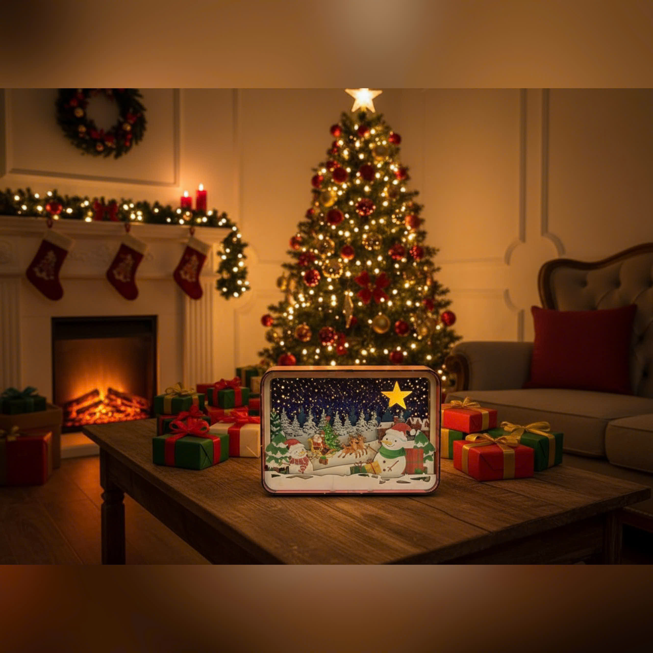 Halom đồ decor Đêm Giáng sinh Christmas Night