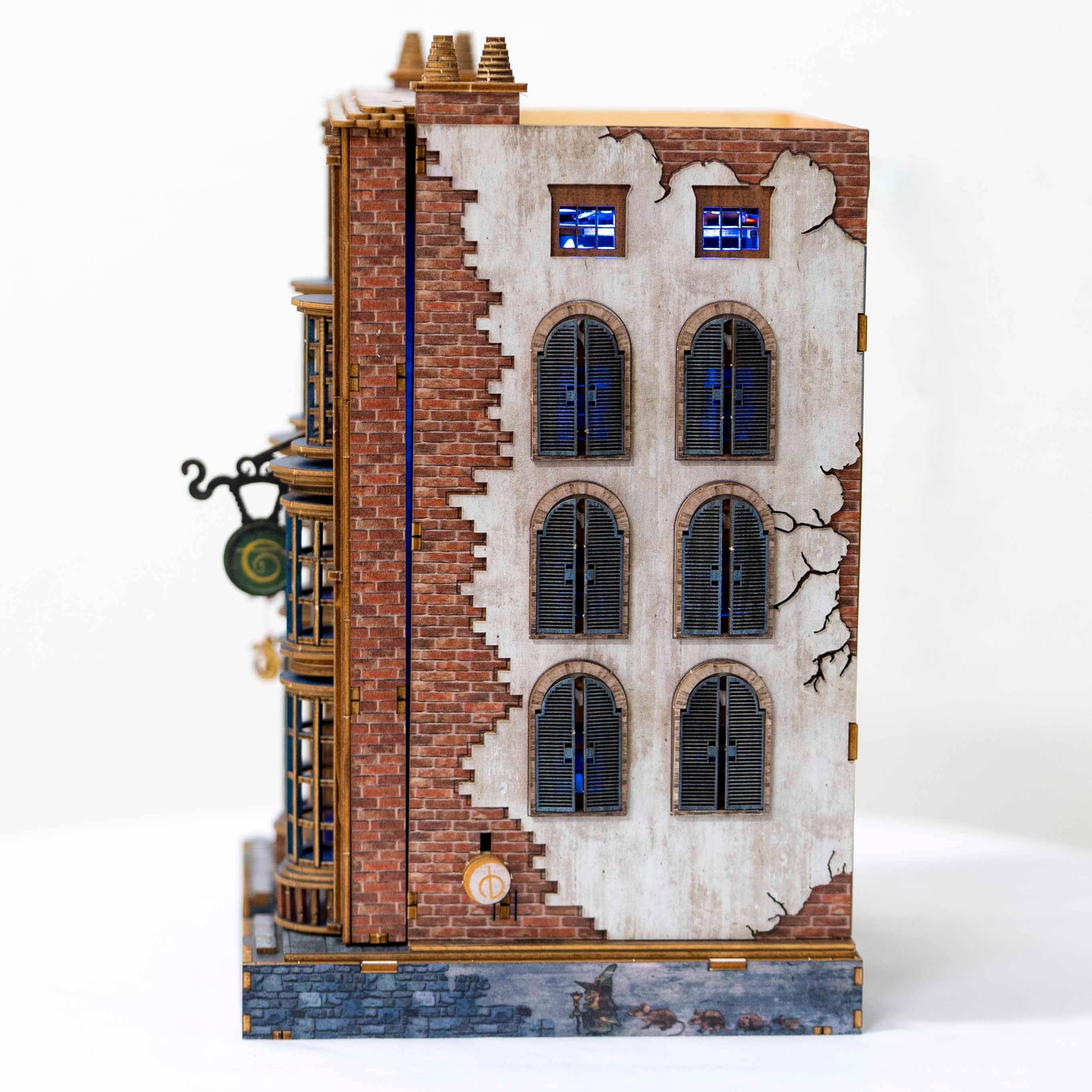 Mô hình Halom book nook diy Tiệm đũa phép Ollivanders - Harry Potter