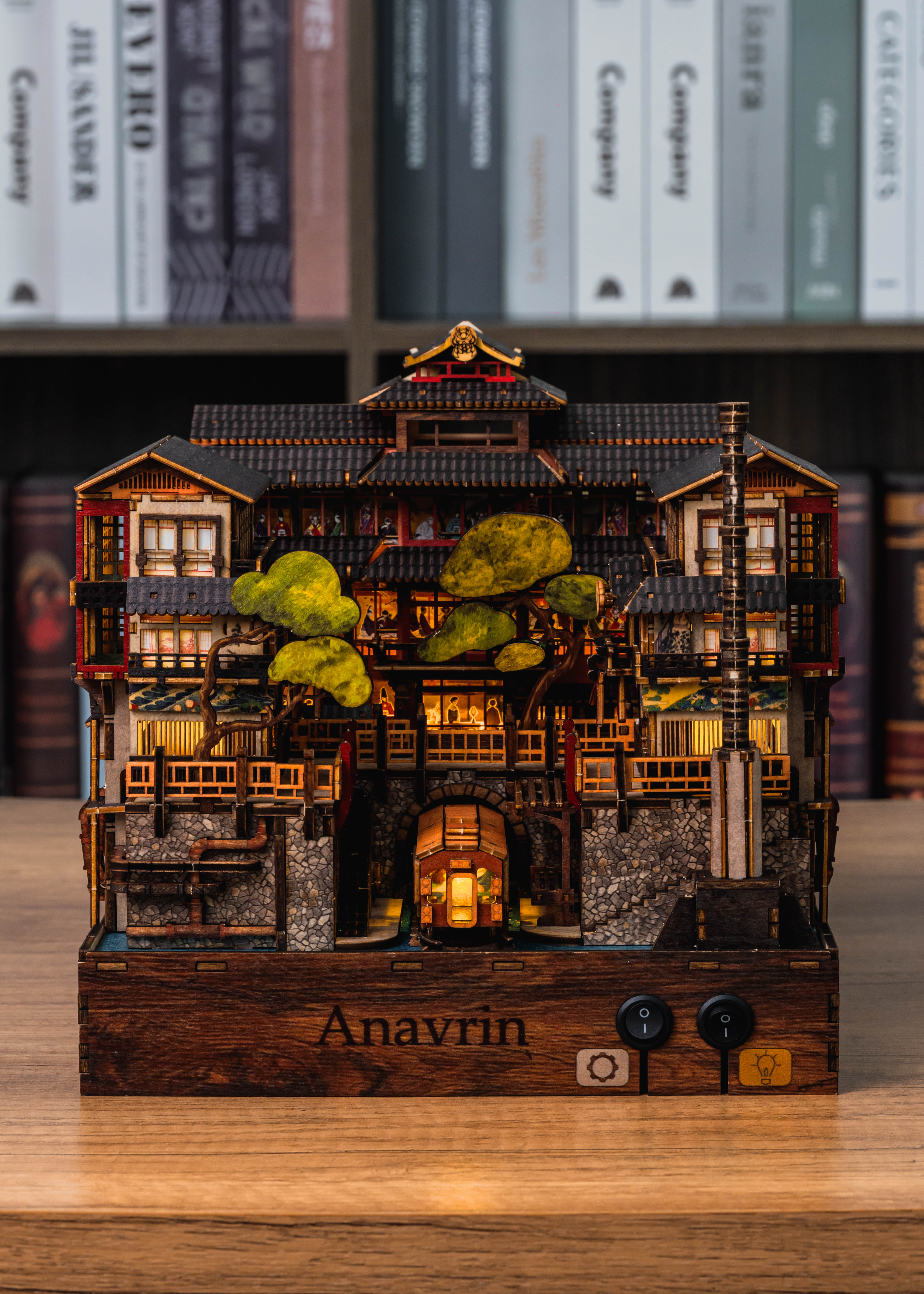 Combo Book Nook Nhật Bản Cổ Kính Halom (Ginzan Onsen - Sawara Town)