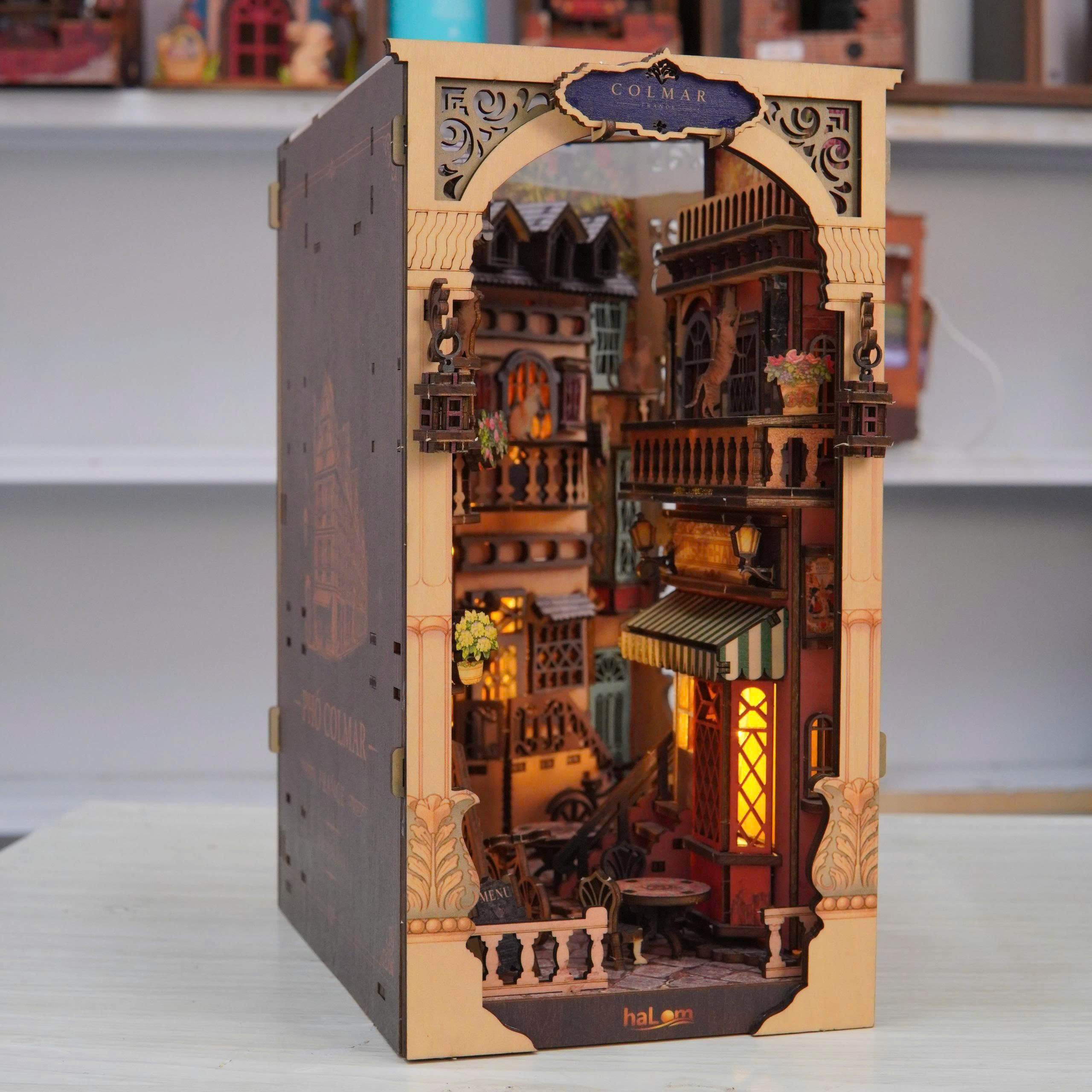 Combo Book Nook Phố Cổ Châu Âu Halom (Heart Brook + Colmar Pháp)