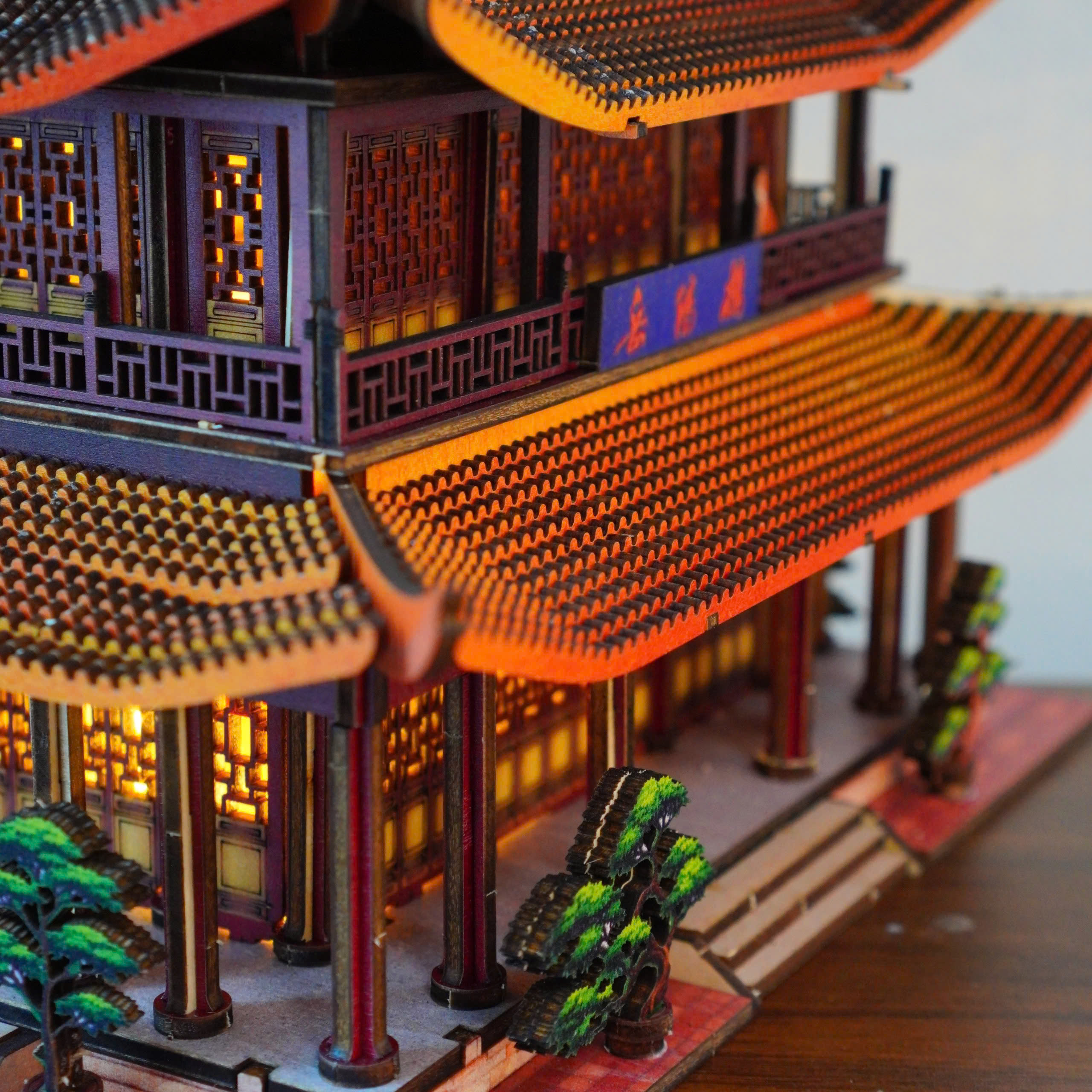 Mô hình Halom Tháp Nhạc Dương - YueYang Tower DIY