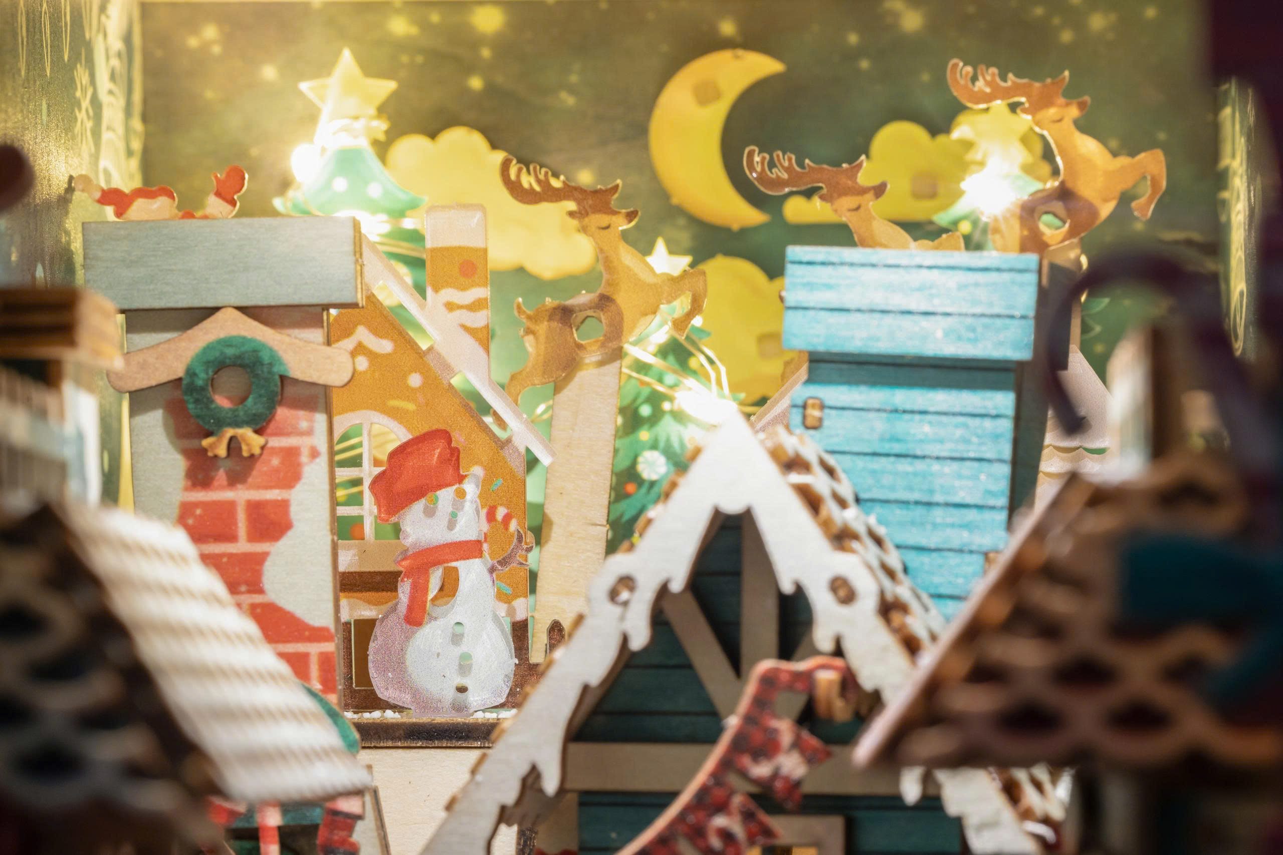 Mô hình Halom book nook Đêm Giáng Sinh