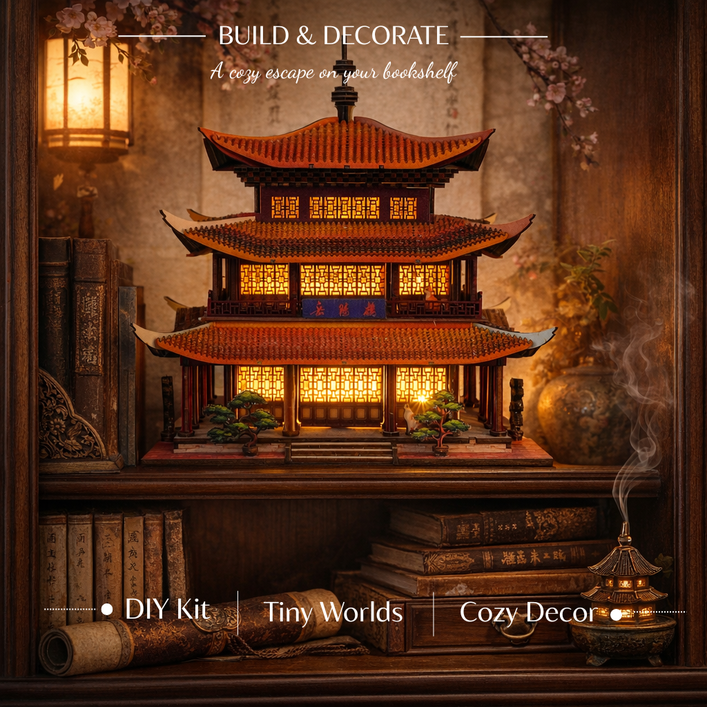 Mô hình Halom Tháp Nhạc Dương - YueYang Tower DIY