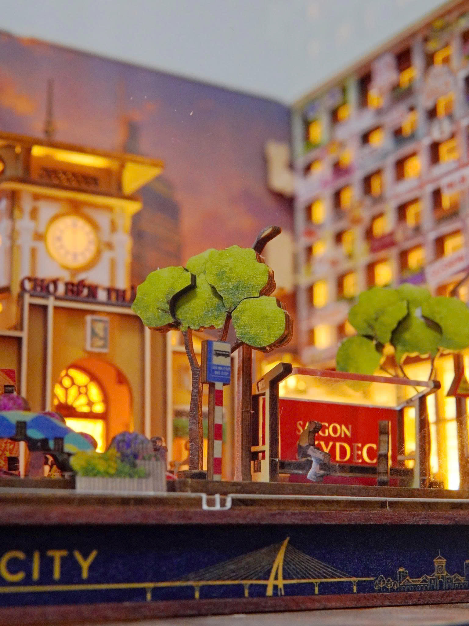 Mô Hình DIY Halom Sài Gòn Phố – Saigon Streets Có Đèn LED