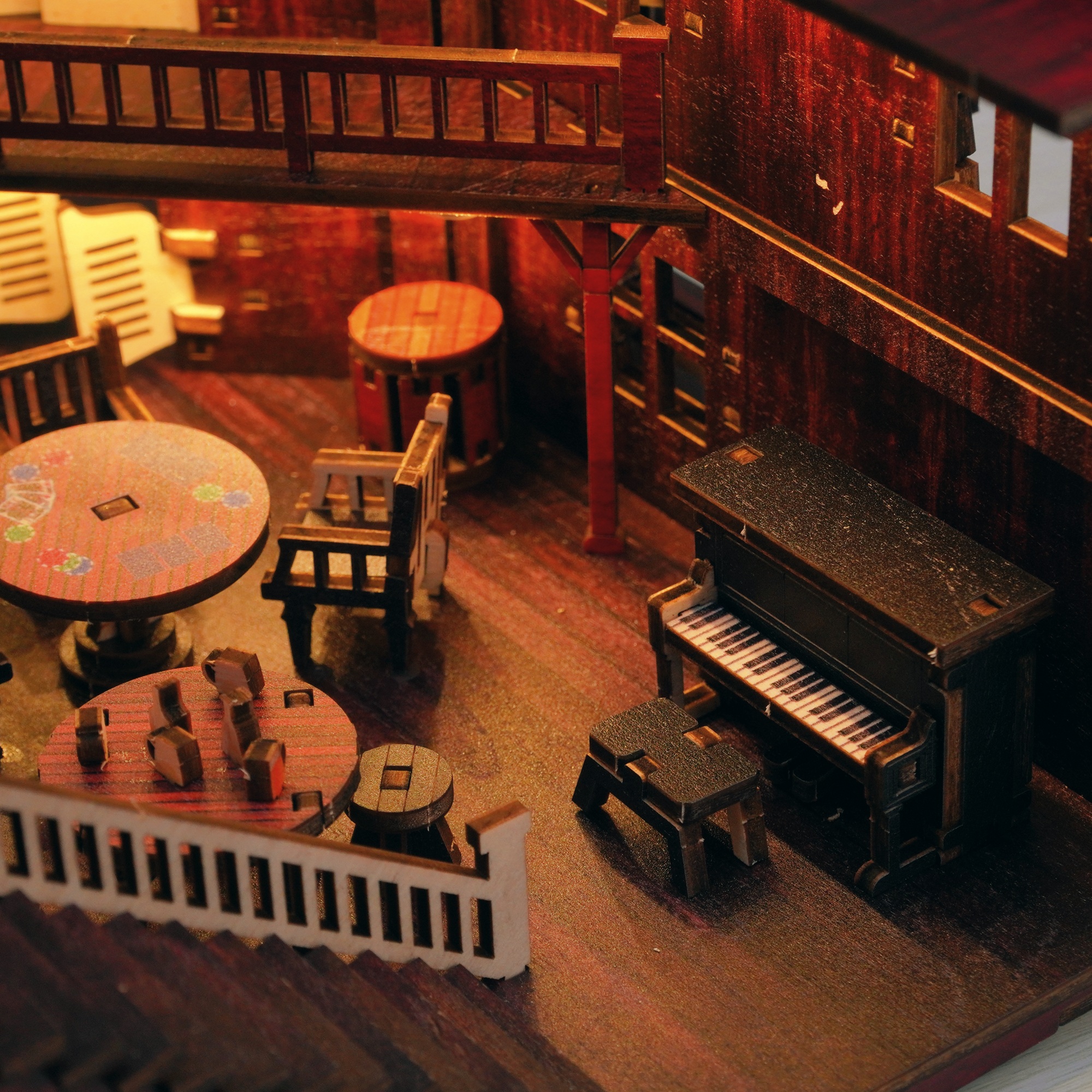 Mô hình Halom nhà hàng Viễn Tây western Town DIY