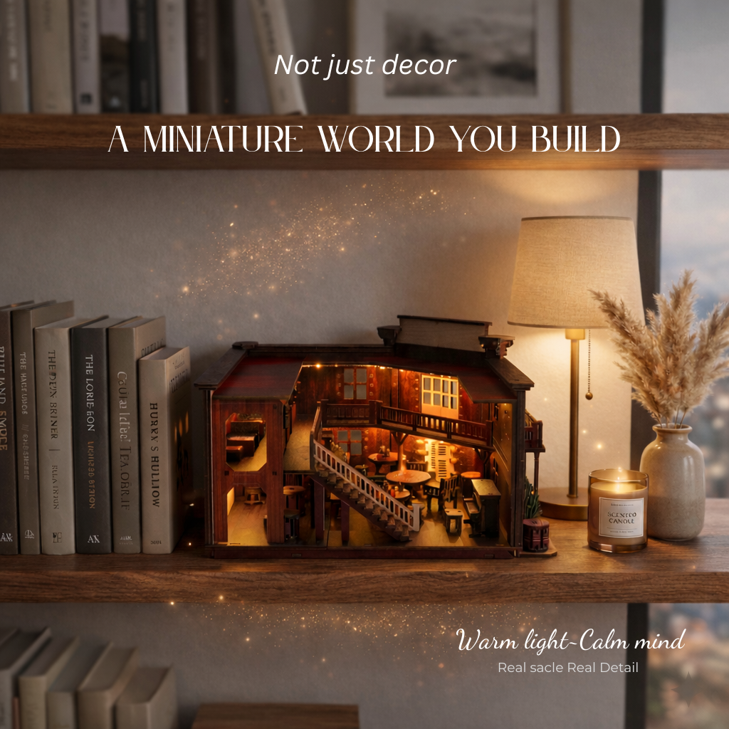 Mô hình Halom nhà hàng Viễn Tây western Town DIY