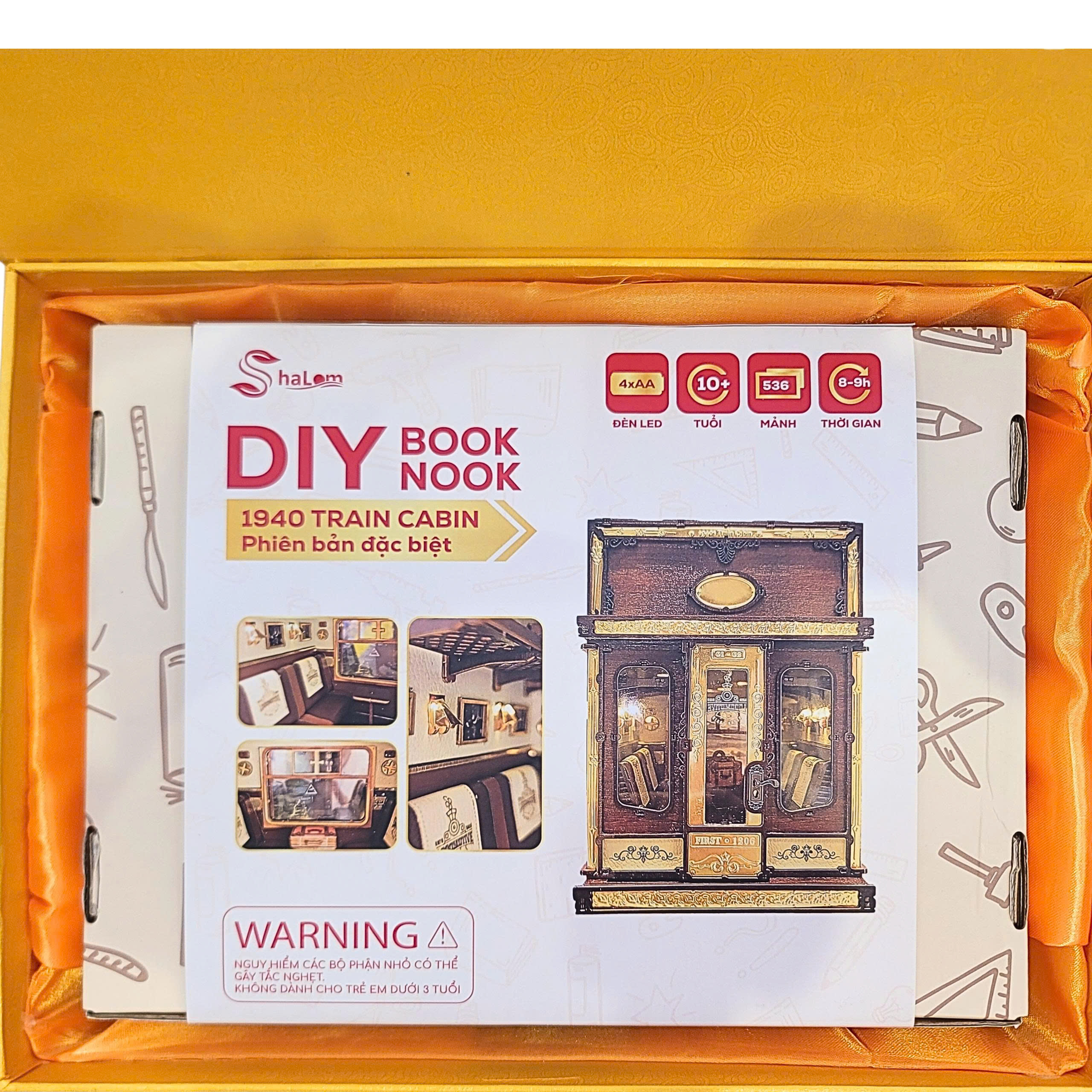 Mô hình Halom booknook DIY 1940 Train Cabin Phiên bản đặc biệt