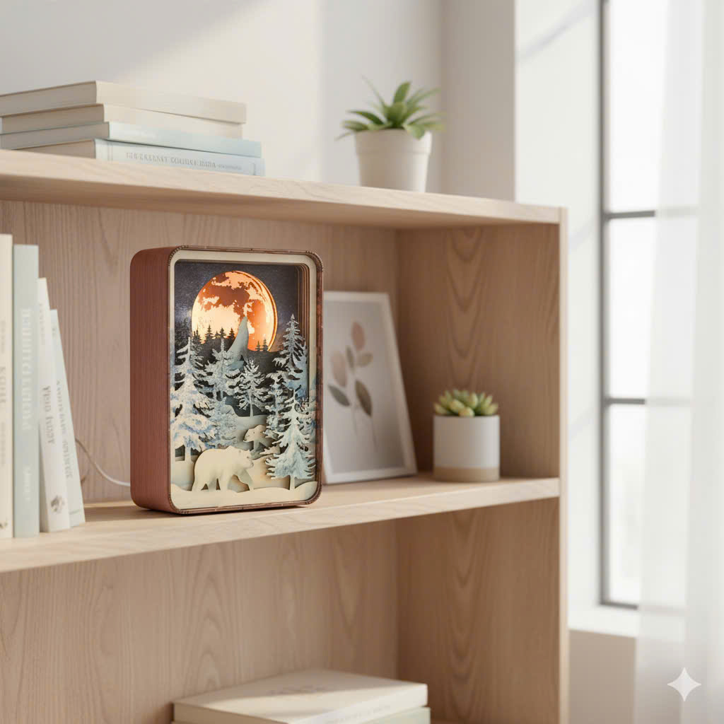 Halom booknook Snow Moon Trăng Tuyết
