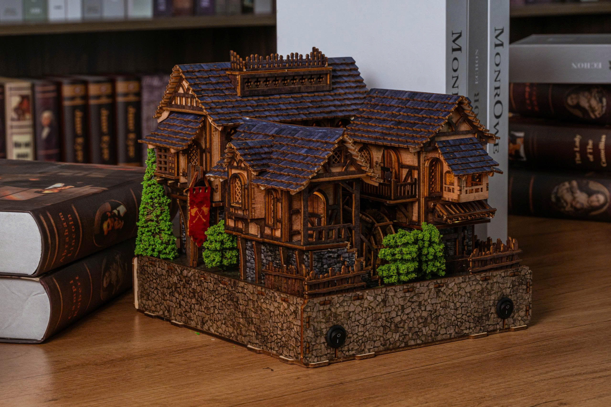 Mô Hình Halom Book nook DIY Heart brook